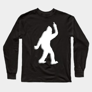 Bigfoot Middle Finger Long Sleeve T-Shirt